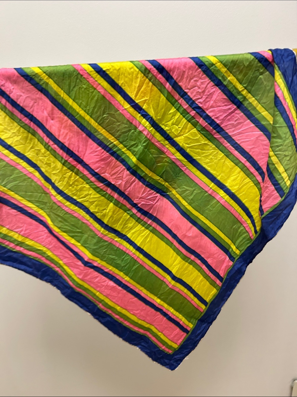 Vibrant Striped Triangle Throw - Multicolor 26” x 26” image 3